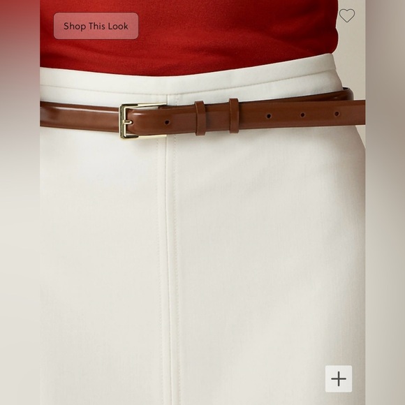 J. Crew pencil midi skirt in four seasons stretch ivory - Picture 4 of 15